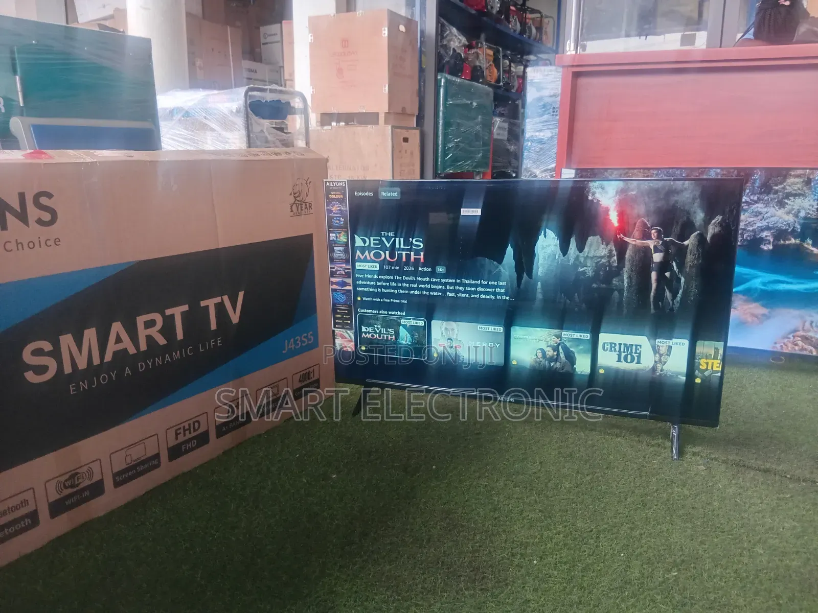 Ailyons 43′′ Smart TV – Smart Entertainment With Crystal Clear Picture