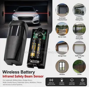 Wireless Battery-Powered Safety Beam Sensor for Automatic Sliding Gate