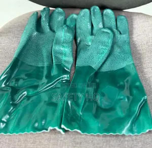 Double Dip Green PVC Glove