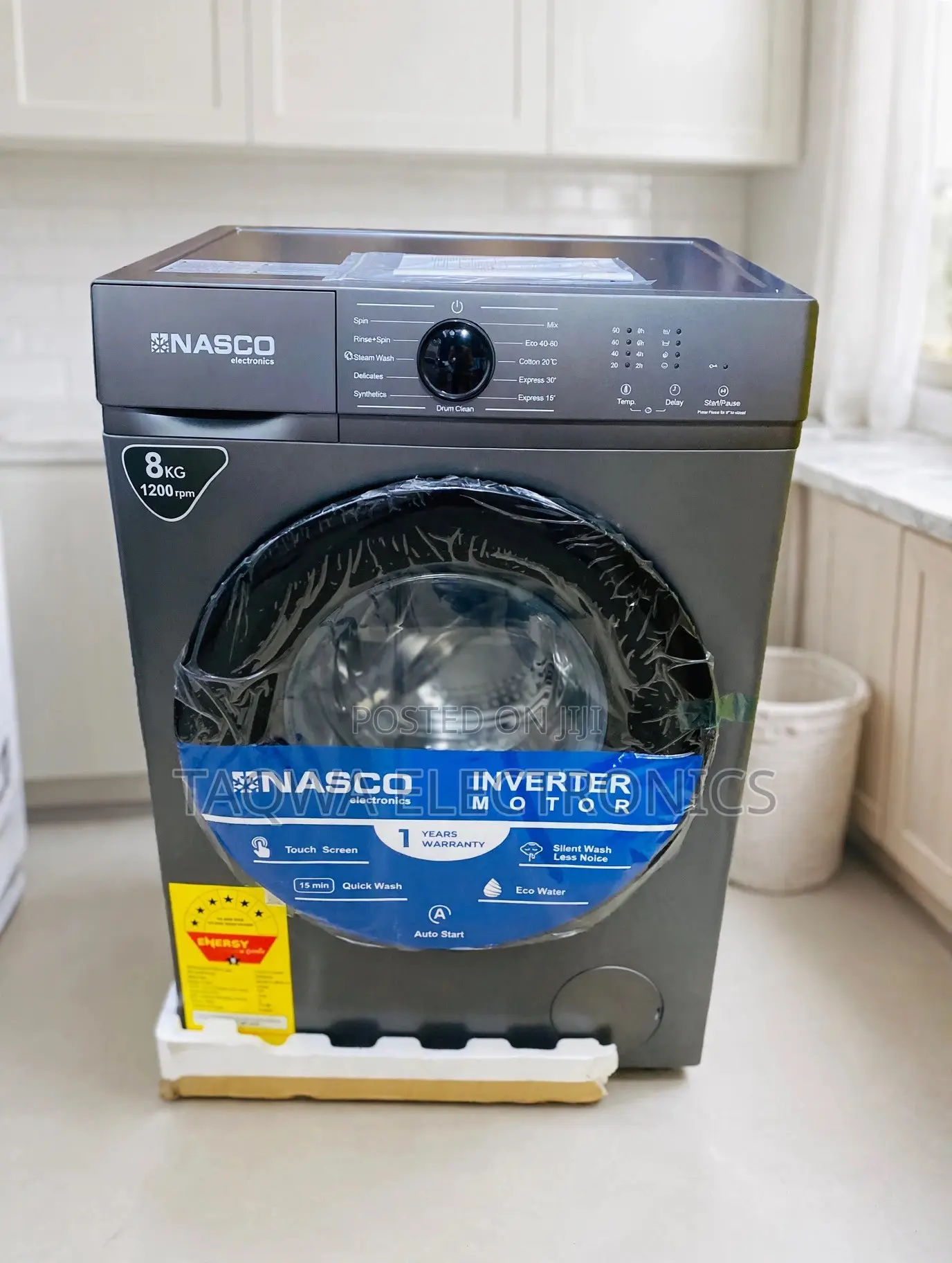 Anti Rust Nasco 8kg Front Load Washing Machine