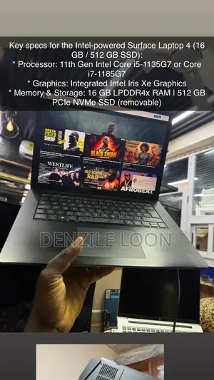 Laptop Microsoft Surface Laptop 4 16GB Intel Core i7 SSD 512GB