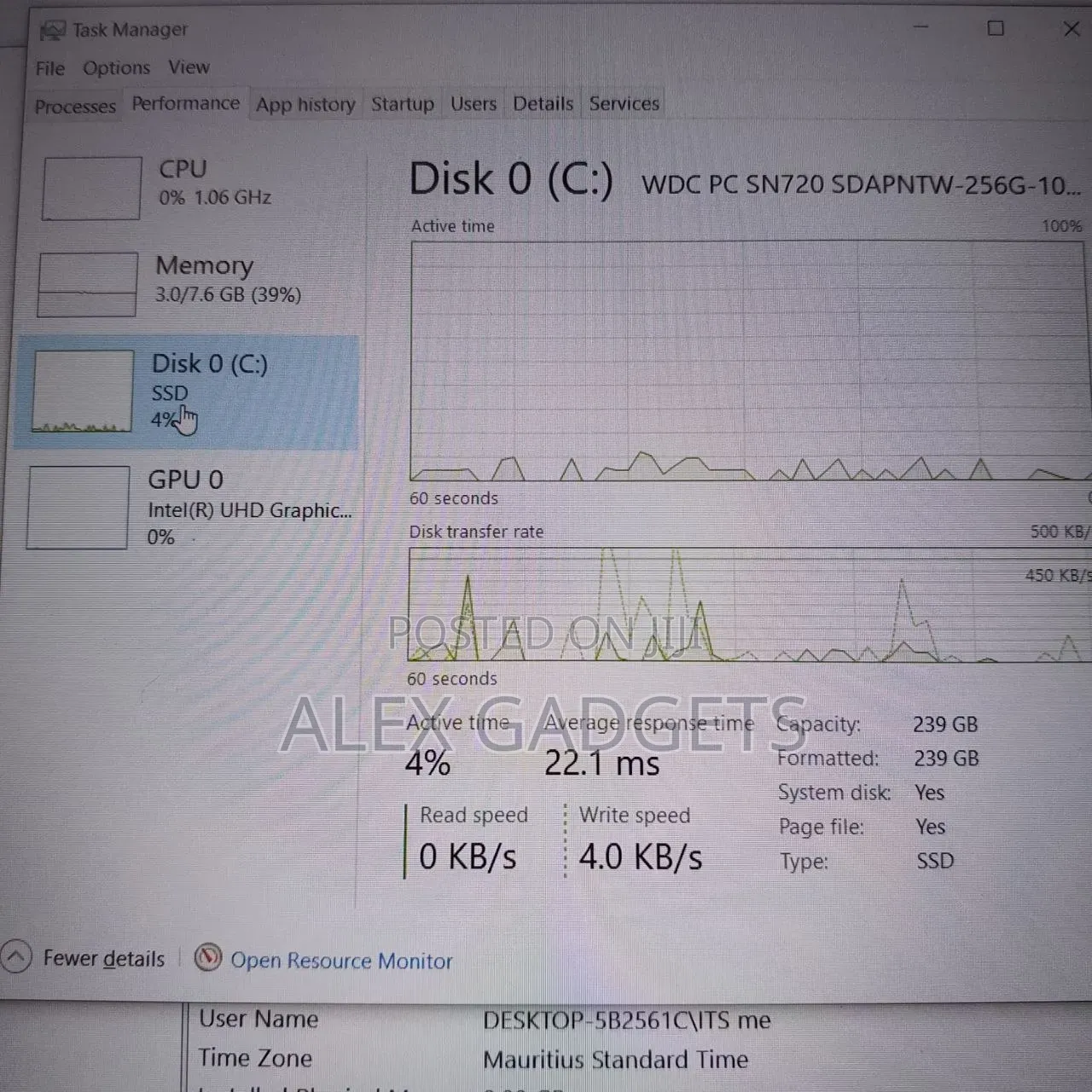 Laptop HP 650 G4 8GB Intel Core i7 SSD 256GB