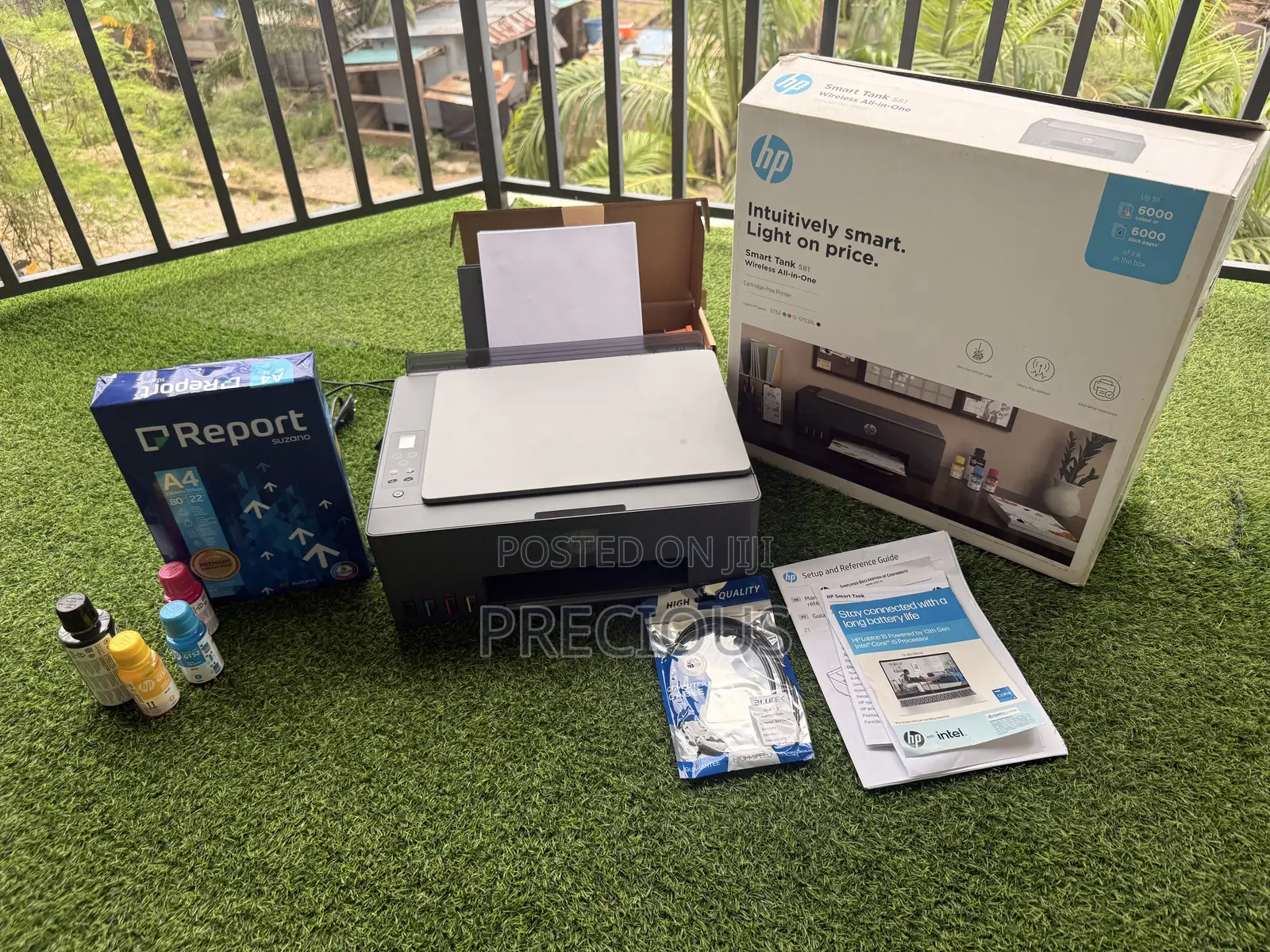 HP Smart Tank 581 All-in-One Printer + FREE A4 Paper USB Cable