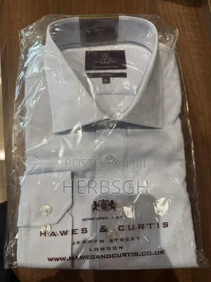 Hawes Curtis Slim Fit Shirt, Light Blue XL