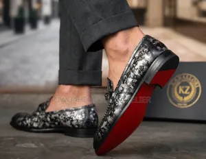 Ferro Aldo Darrell MFA19682 Floral Moc-Toe Penny Loafers(orchid Black)
