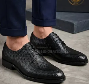 Pair of Men's Black Formal Dress Shoes