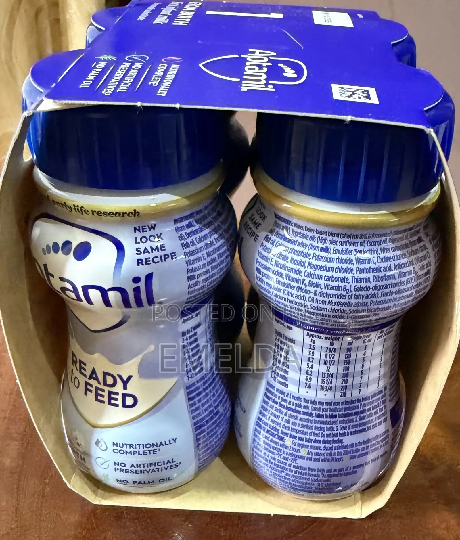 UK Imported Aptamil Formula (Ready to Feed Liquid) – 200ml Bottles