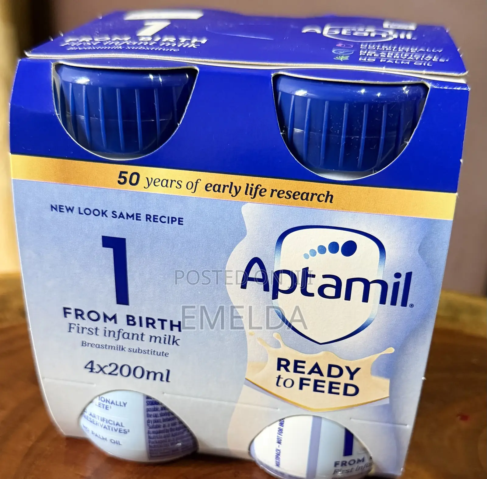 UK Imported Aptamil Formula (Ready to Feed Liquid) – 200ml Bottles