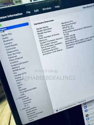 Laptop Apple MacBook Pro 2021 M1 16GB Apple M1 Pro SSD 512GB
