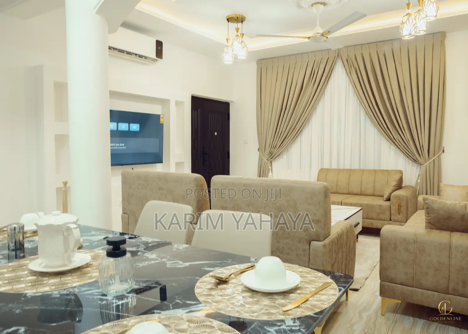 Furnished 2bdrm Apartment in Goldenline Residence, East Legon for rent