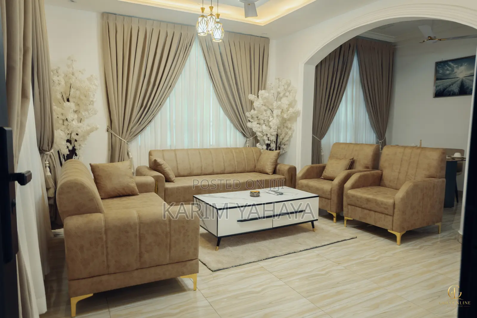 Furnished 2bdrm Apartment in Goldenline Residence, East Legon for rent