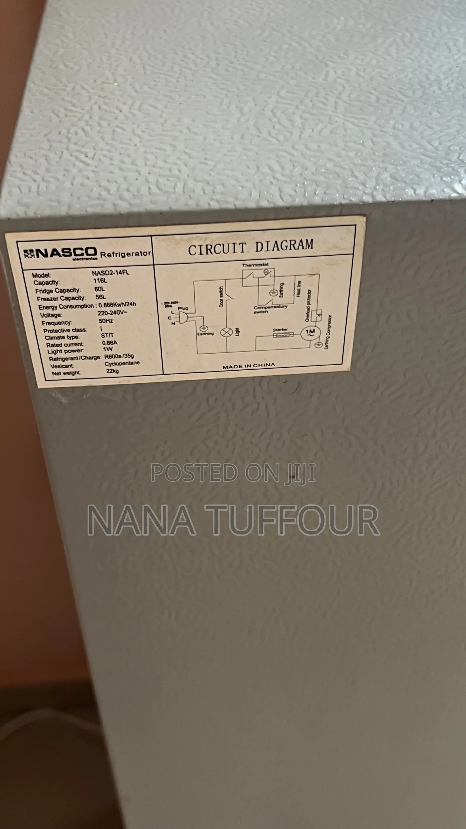 Nasco Slightly Used Fridge