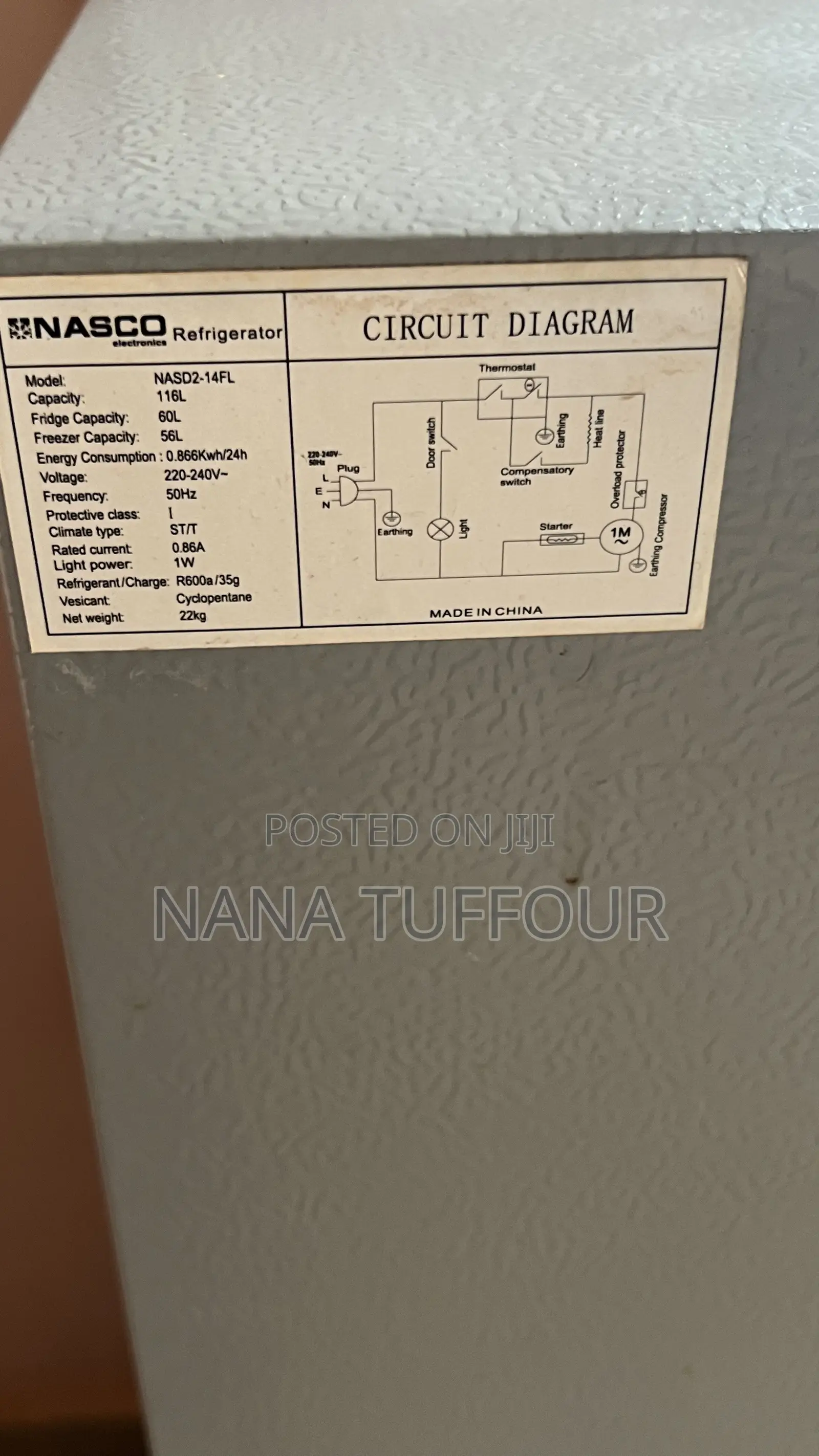 Nasco Slightly Used Fridge