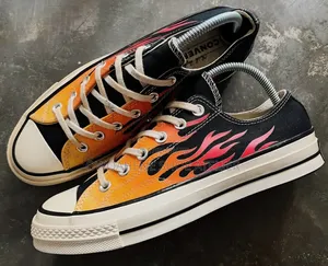 Converse Chuck 70 Ox "Archival Flame Print" Low-Top Sneakers