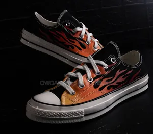 Converse Chuck 70 Ox "Archival Flame Print" Low-Top Sneakers
