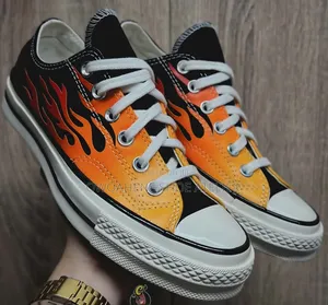 Converse Chuck 70 Ox "Archival Flame Print" Low-Top Sneakers