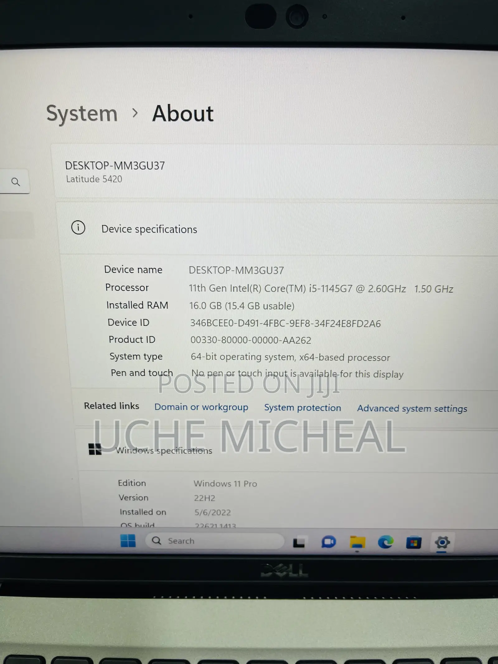 Laptop Dell Latitude 5420 16GB Intel Core i5 SSD 256GB