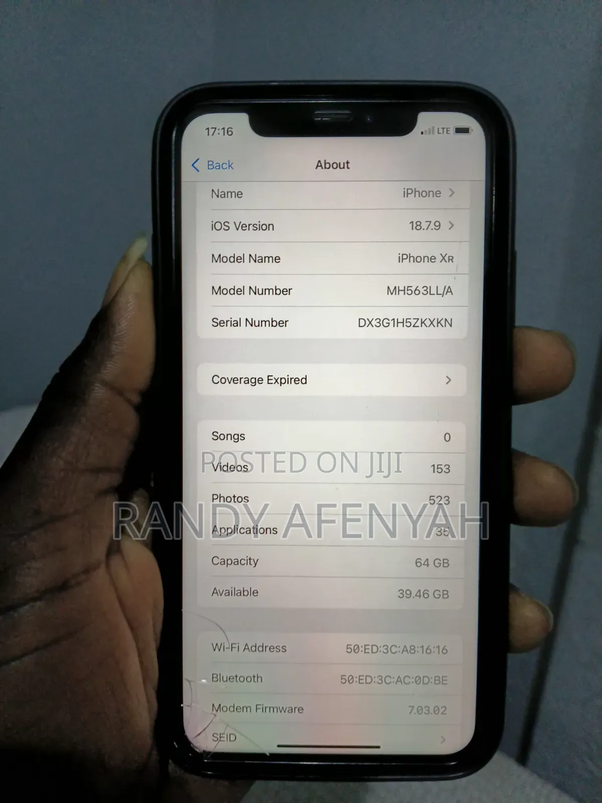 Apple iPhone XR 64 GB Black