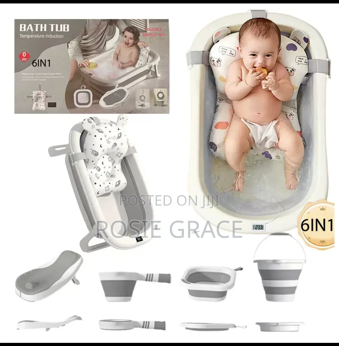 6 in 1 Foldable Baby Baby Bath Set