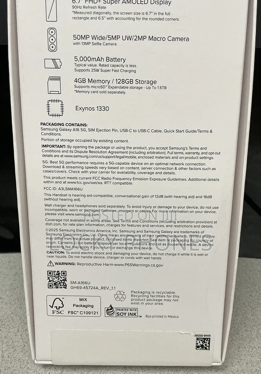 New Samsung Galaxy A16 5G 256 GB Black