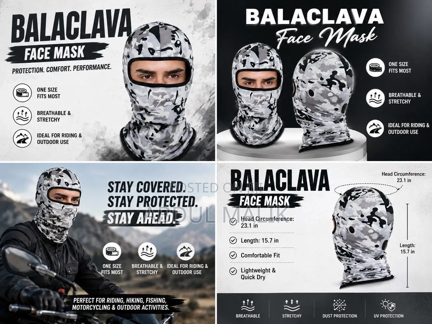 Balaclava Face Mask – Breathable Stretchy | Motorcycle Outdoor