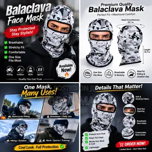 Balaclava Face Mask – Breathable Stretchy | Motorcycle Outdoor