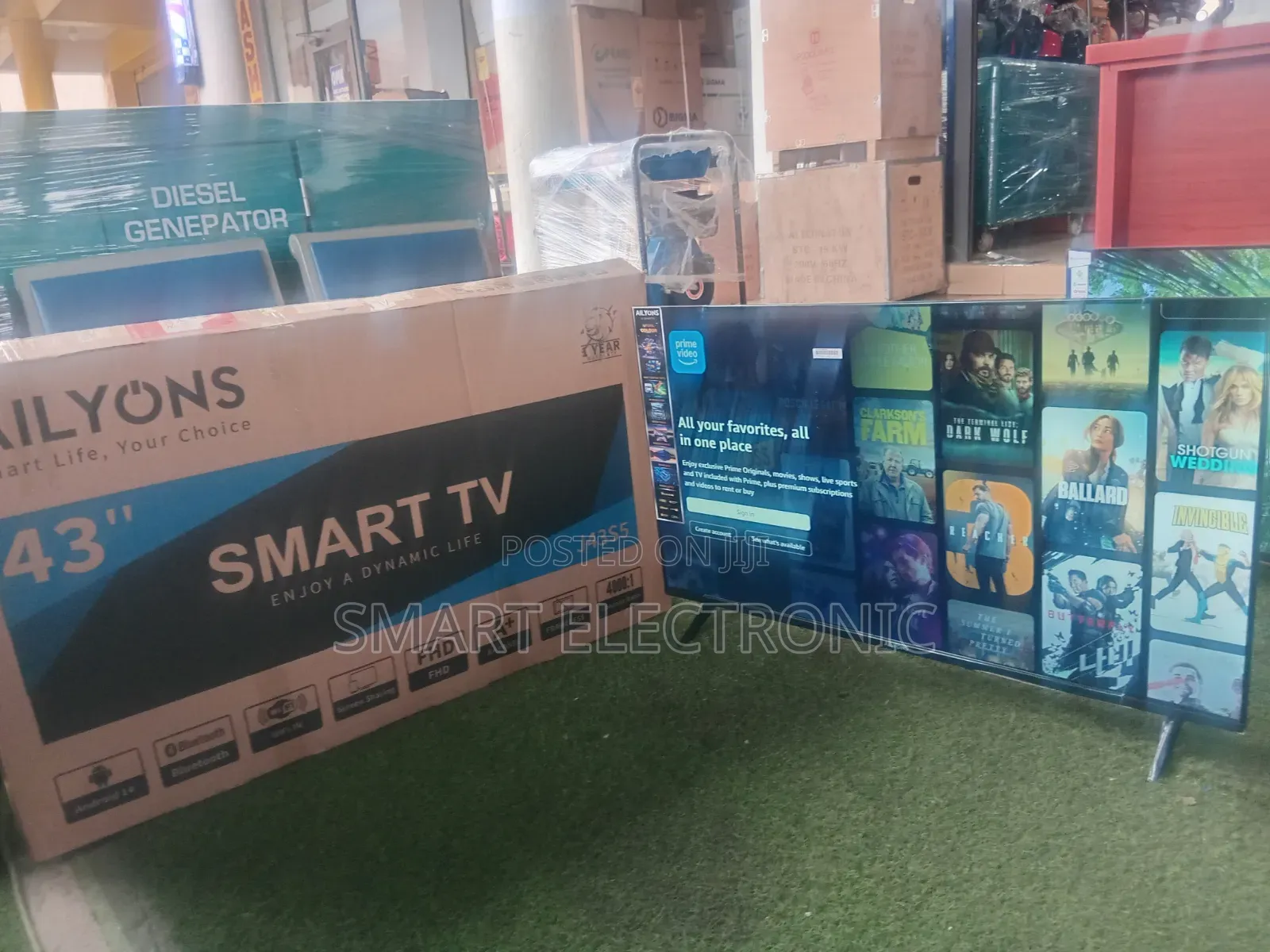 Ailyons 43′′ Smart TV – Premium Display Powerful Home