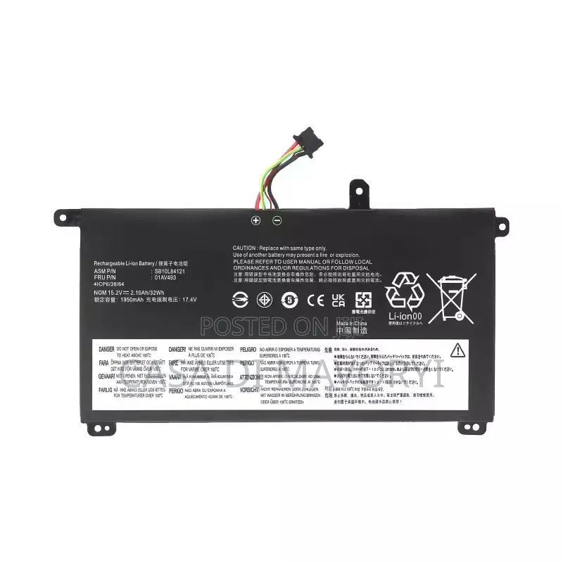01av493 Battery Lenovo ThinkPad T570 T580 P51s P52s