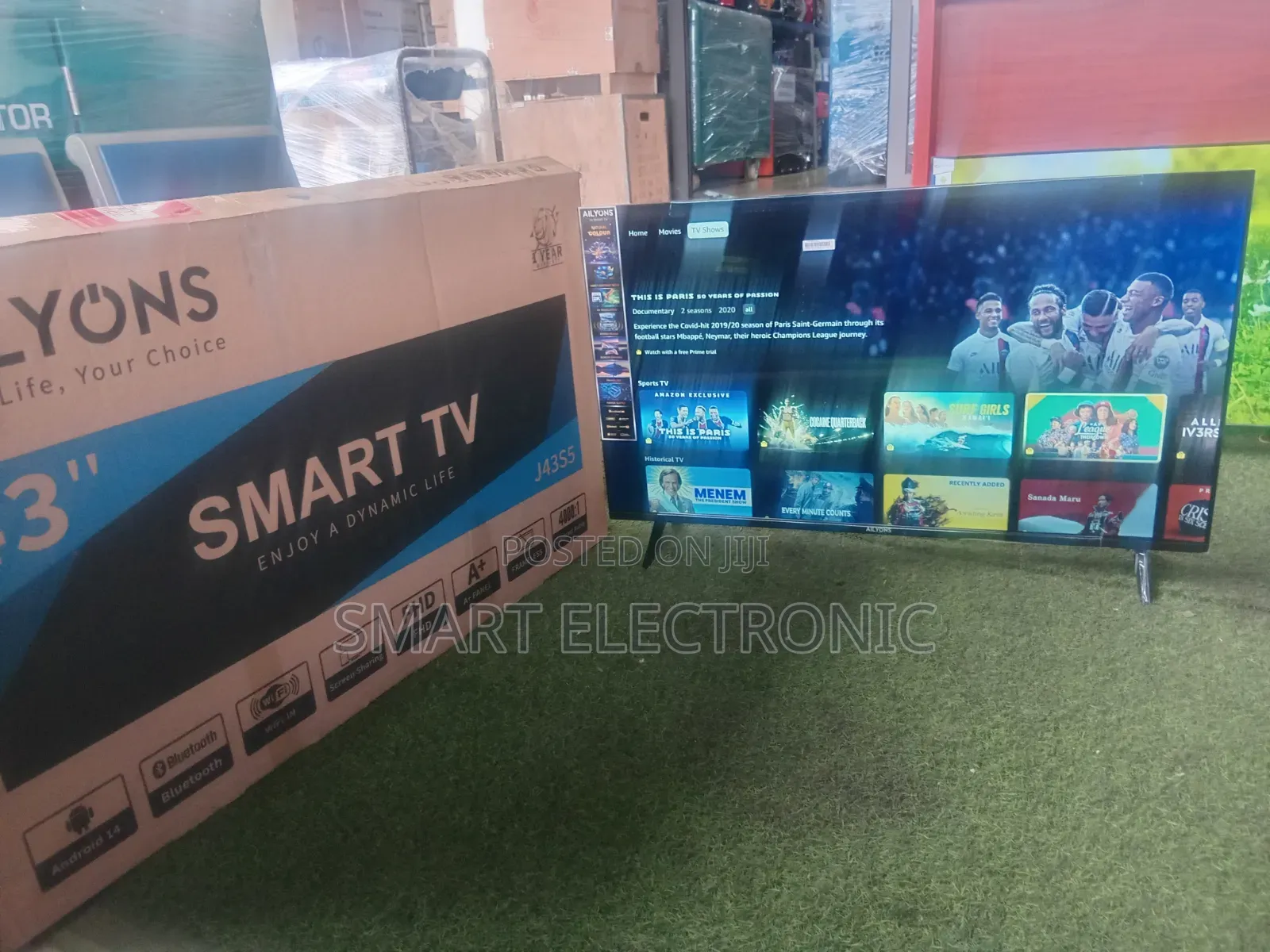 Ailyons 43 Inch Smart LED TV – Clear Picture, Sleek Design Features