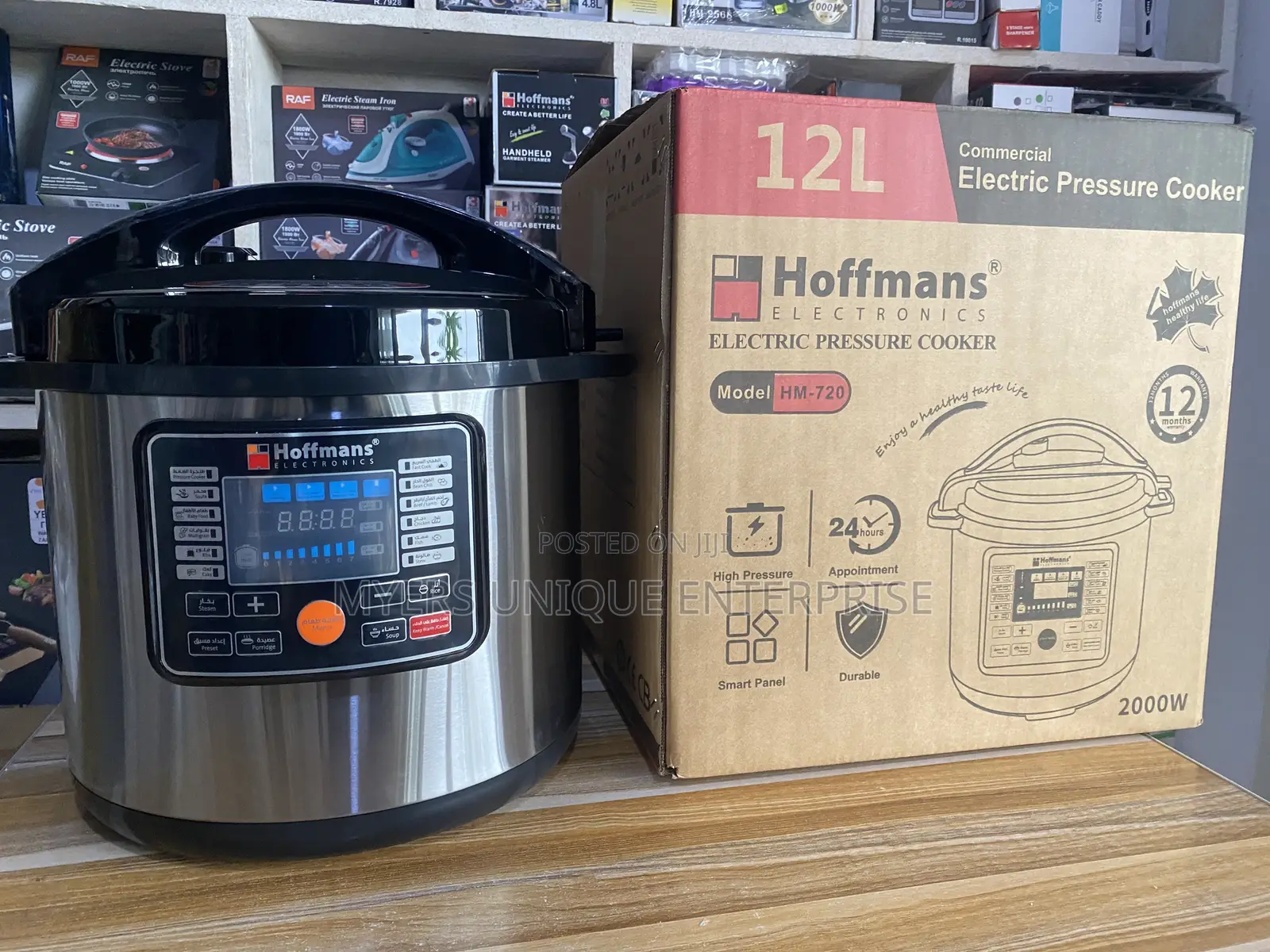 Hoffmans 12L Multi-Function Electric Pressure Cooker