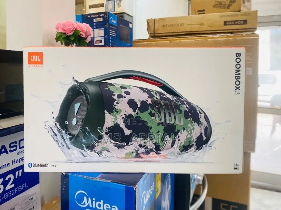 Get Affordable JBL Boombox 3 Waterproof Bluetooth Speaker(Deep Bass)