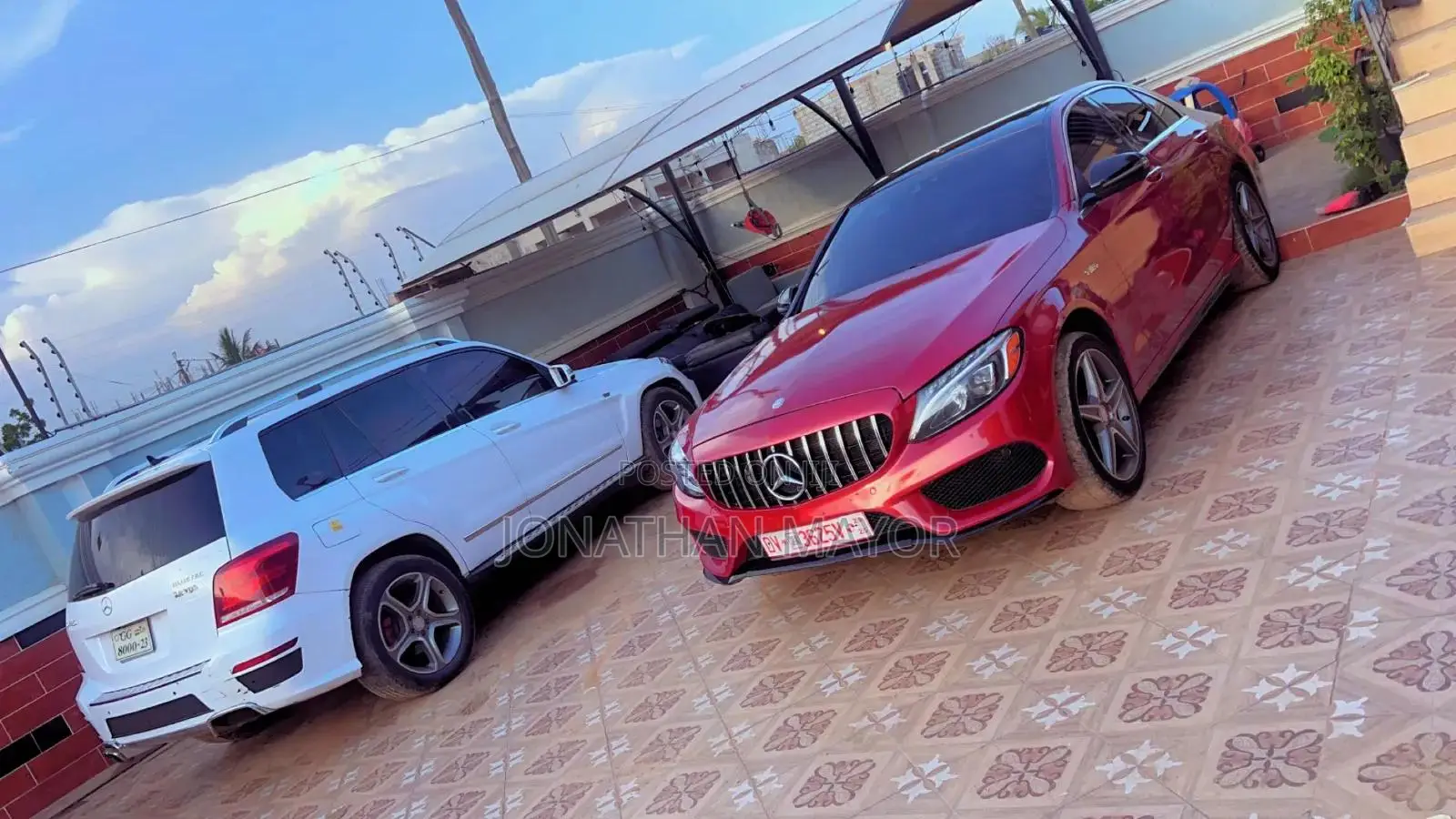 Mercedes-Benz C300 2017 Red