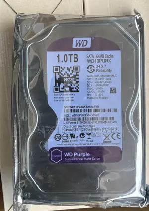 1tb Surviellance Hard Drive Wd Purple Sata 64mb Cache