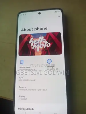 Motorola Edge (2022) 256 GB Black