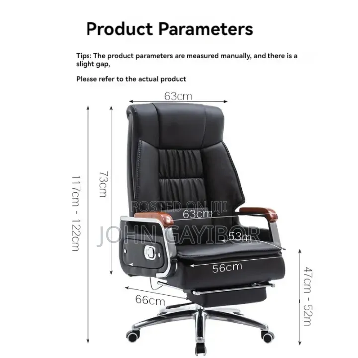 Ergonomic Swivel Chair With 7-Point Massage Function and Lumbar Pillow