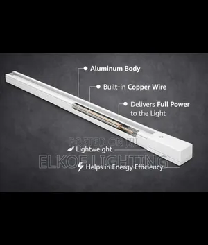White Track Light Rail 1 Meter
