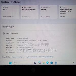 Laptop HP 650 G4 8GB Intel Core i5 SSD 256GB
