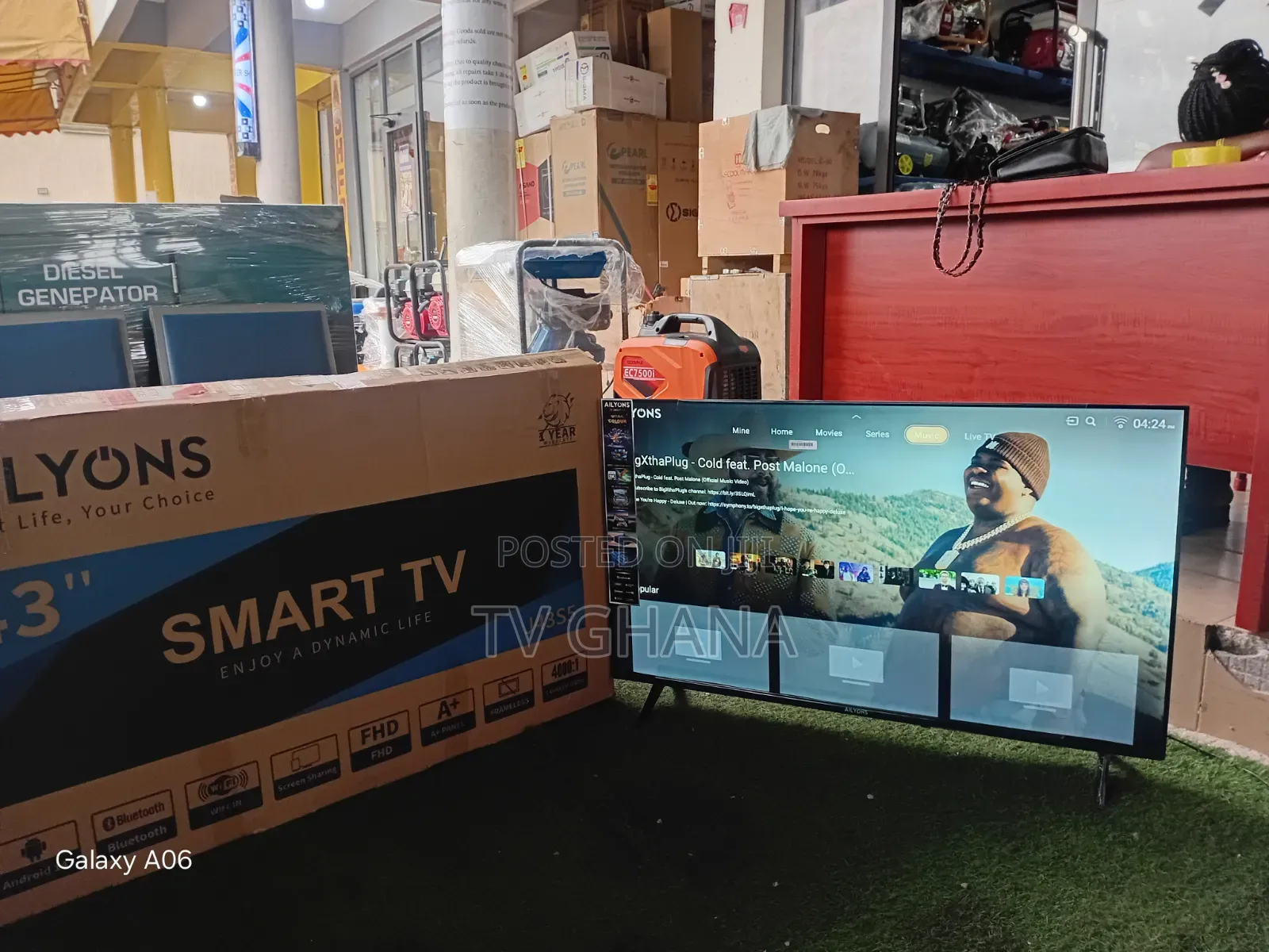 Ailyons 43 Inch Smart TV – Large Display for an Immersive Viewing 43
