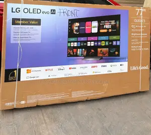 LG 77 Inches of Self-Lit OLED Evo Pixels AI Processor Intelligence