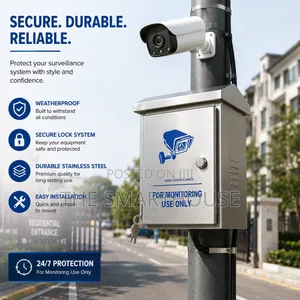Outdoor Stainless Steel CCTV Surveillance Cabinet