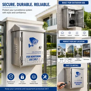 Outdoor Stainless Steel CCTV Surveillance Cabinet