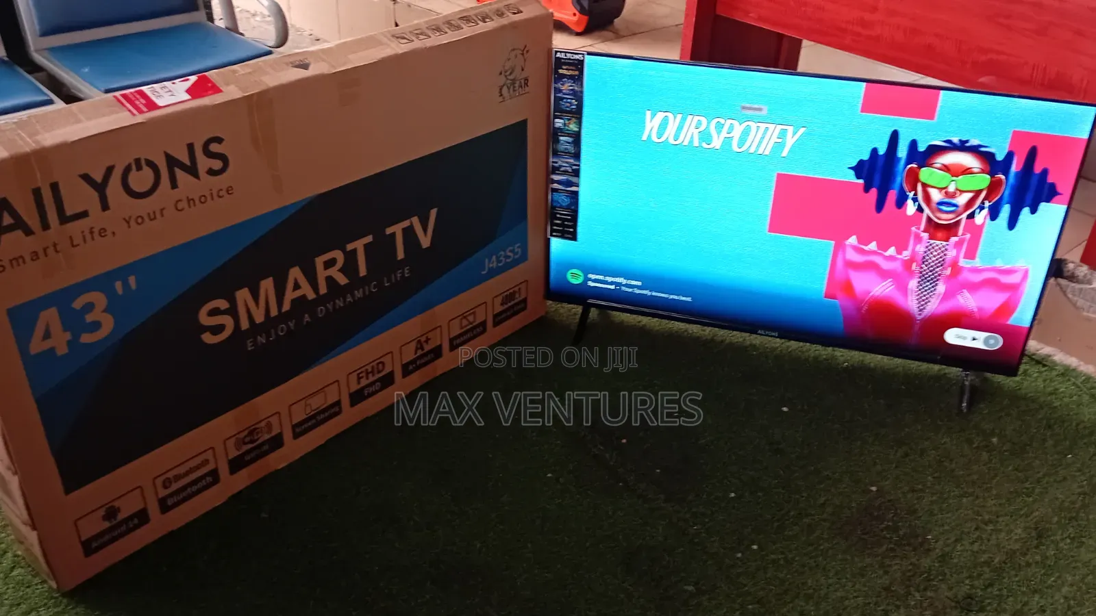 Ailyons 43" Smart TV – Premium Big Screen Entertainment 43inches
