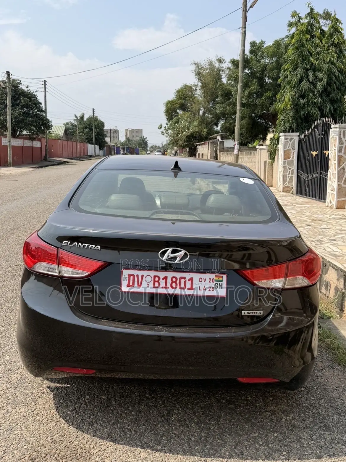 Hyundai Elantra Limited 2012 Blue