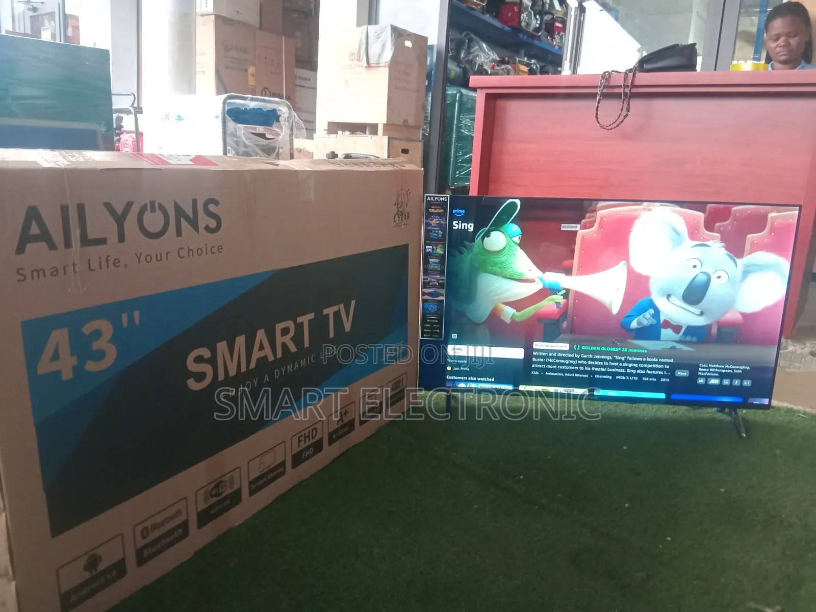 Ailyons 43′′ Smart TV – Enjoy Movies, Sports, YouTube More on a Big