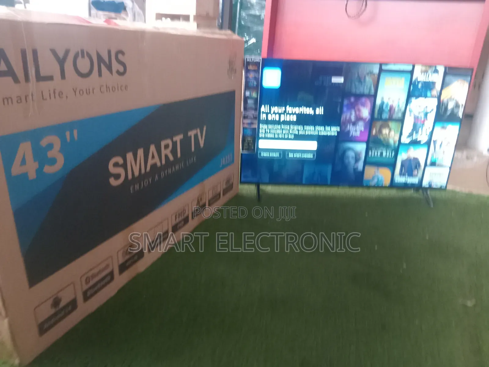Ailyons 43′′ Smart Television – Sleek Design, Clear Display Smart