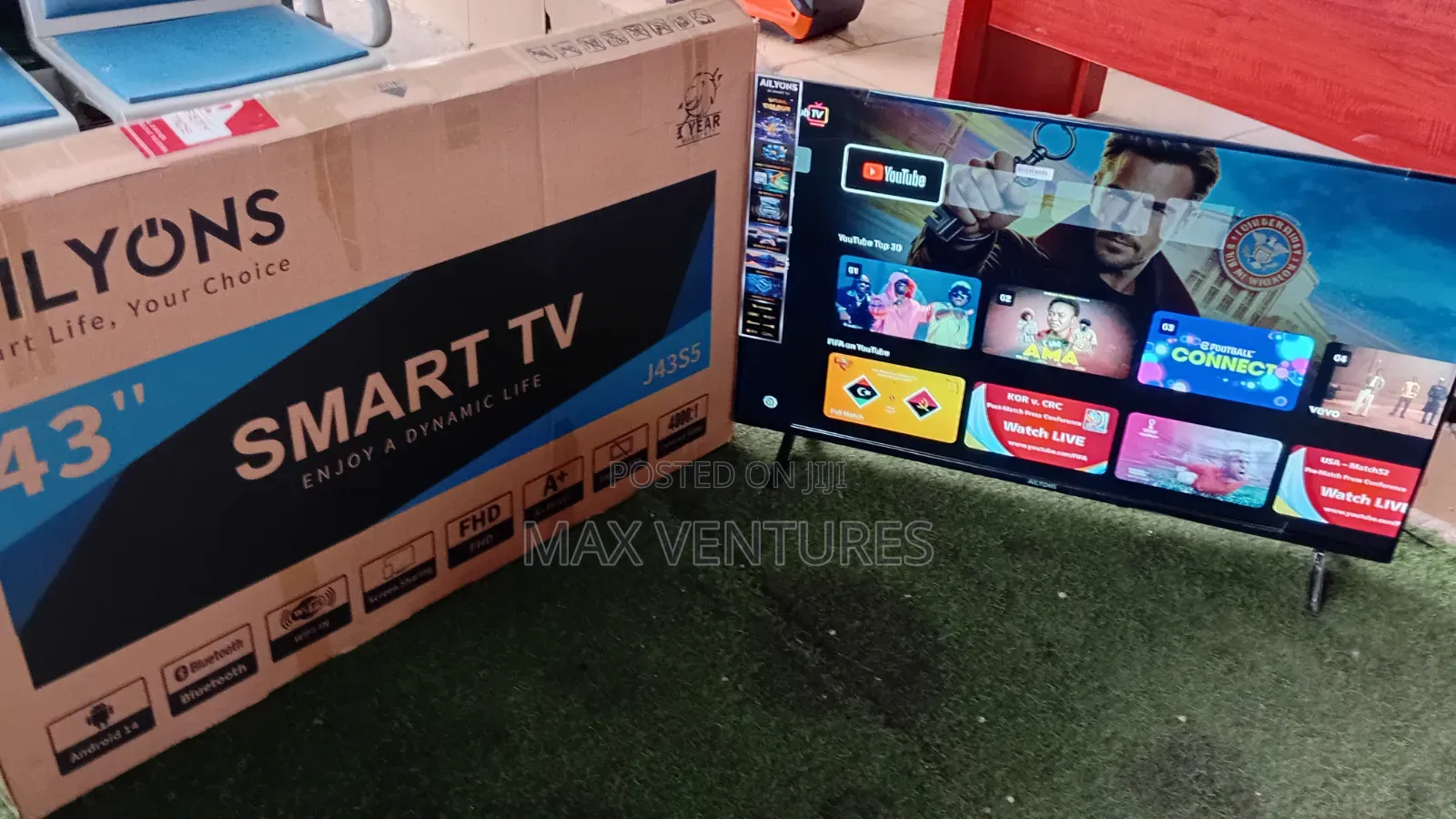 Ailyons 43" Smart TV – Enjoy More With a Bigger Screen 43inches