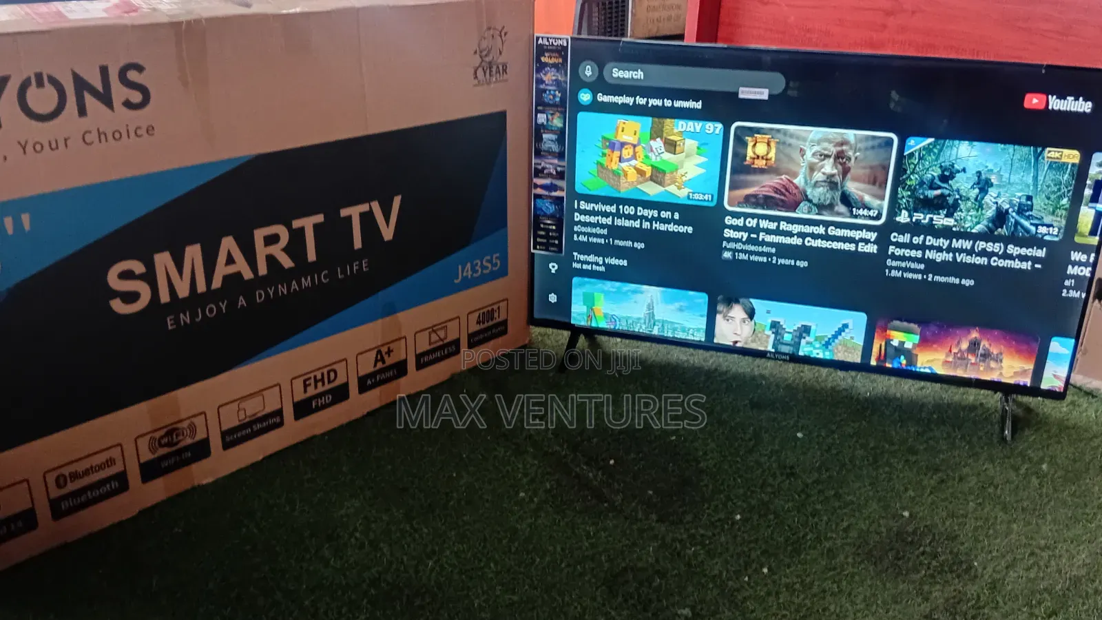 Ailyons 43" Smart TV – Stylish Design With Smart Technology 43inches
