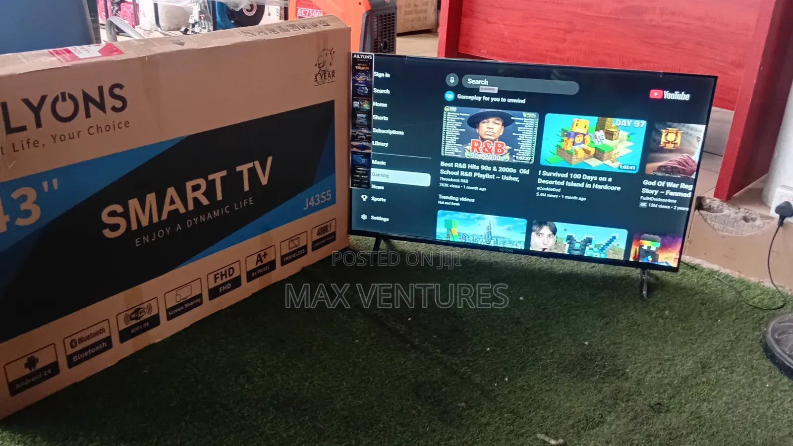Ailyons 43" Smart TV – Stylish Design With Smart Technology 43inches