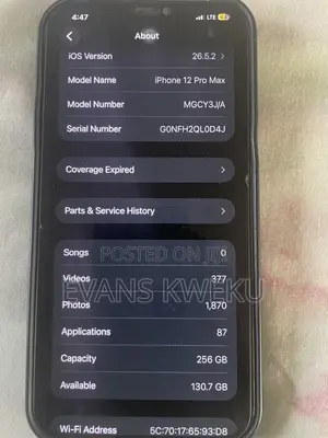 Apple iPhone 12 Pro Max 256 GB White