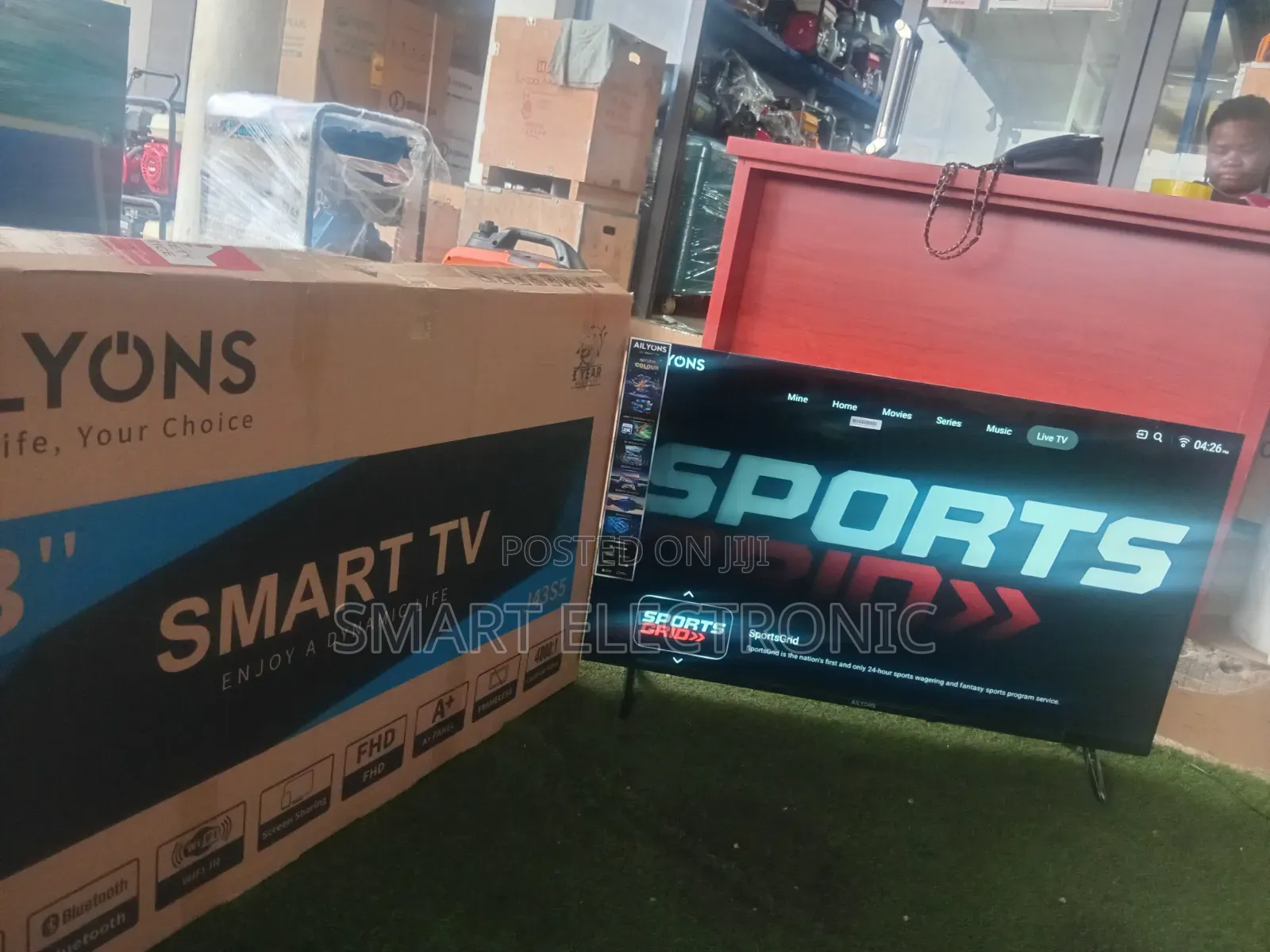 Ailyons 43′′ Smart Television – Large Display With an Amazing Viewing